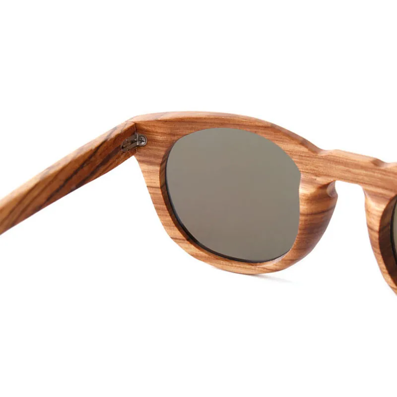 EUGENIA best quality customized lens color bamboo sunglasses with case
