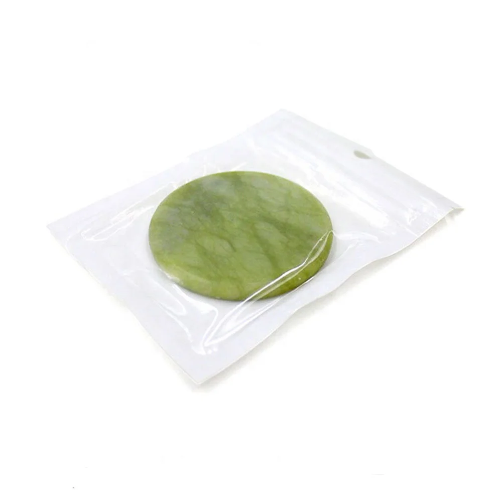 

Factory Price Wholesale quality round jade stone eyelash glue holder pallet for eyelash extension, Green, pink, black