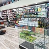 Stainless Steel Frame Glass Showcase