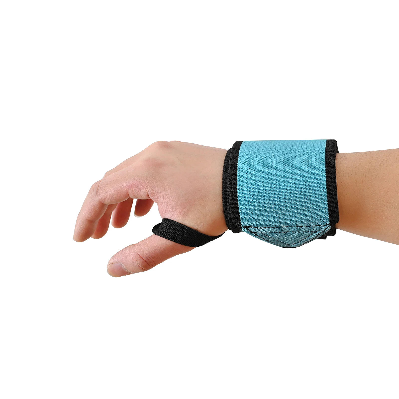 Drop Ship Custom Logo Heavy Duty Squat Weightlifting Gym Stiff Wrist Bands Lifting Straps Thick Powerlifting Wrist Wraps