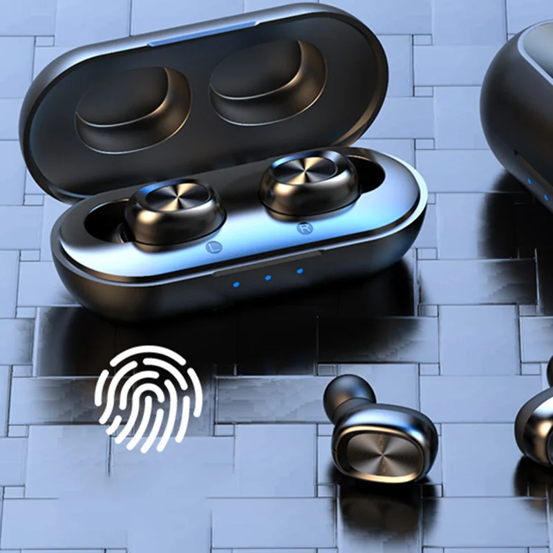 

2021 electronics b5 tws bass bluetooth headset free sample bolototh headphones earphones with charging case