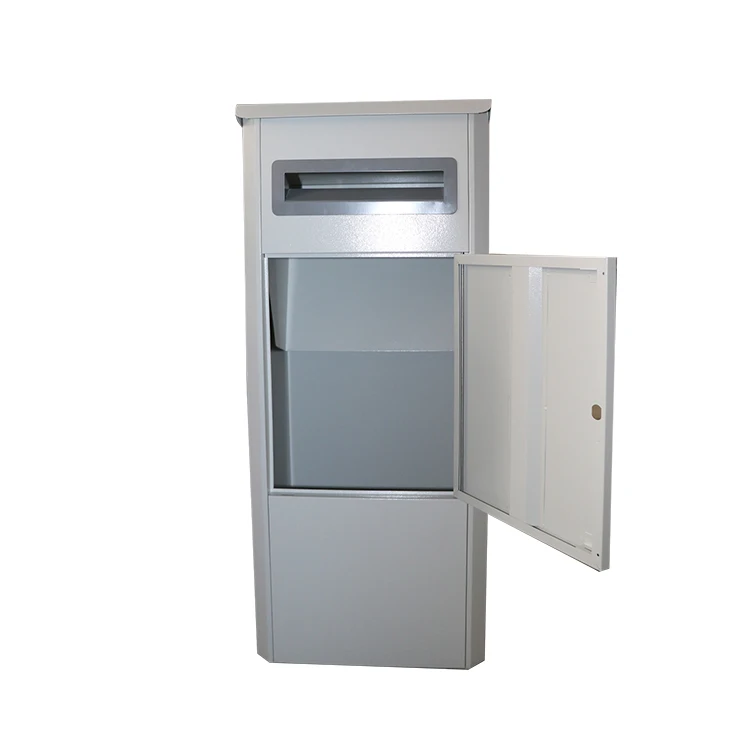 

Custom Waterproof Apartment Building Freestanding Standing Locking Post Residential White Letter Box Mailbox, Dark grey, light green, light cream or customized