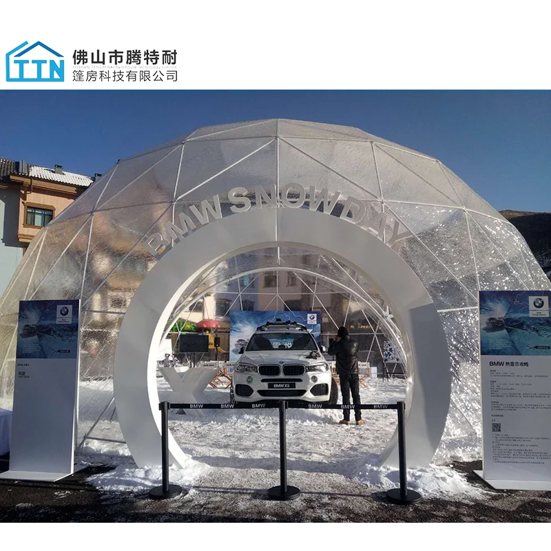 
Factory directly igloo transparent inflatable igloo transparent spherical tent luxury glass geodesic dome tent 