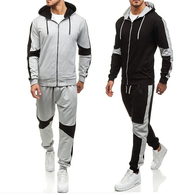 

YD New factory 2021 fashion custom slim fit 2 pc joggers set men tracksuit training & jogging wear