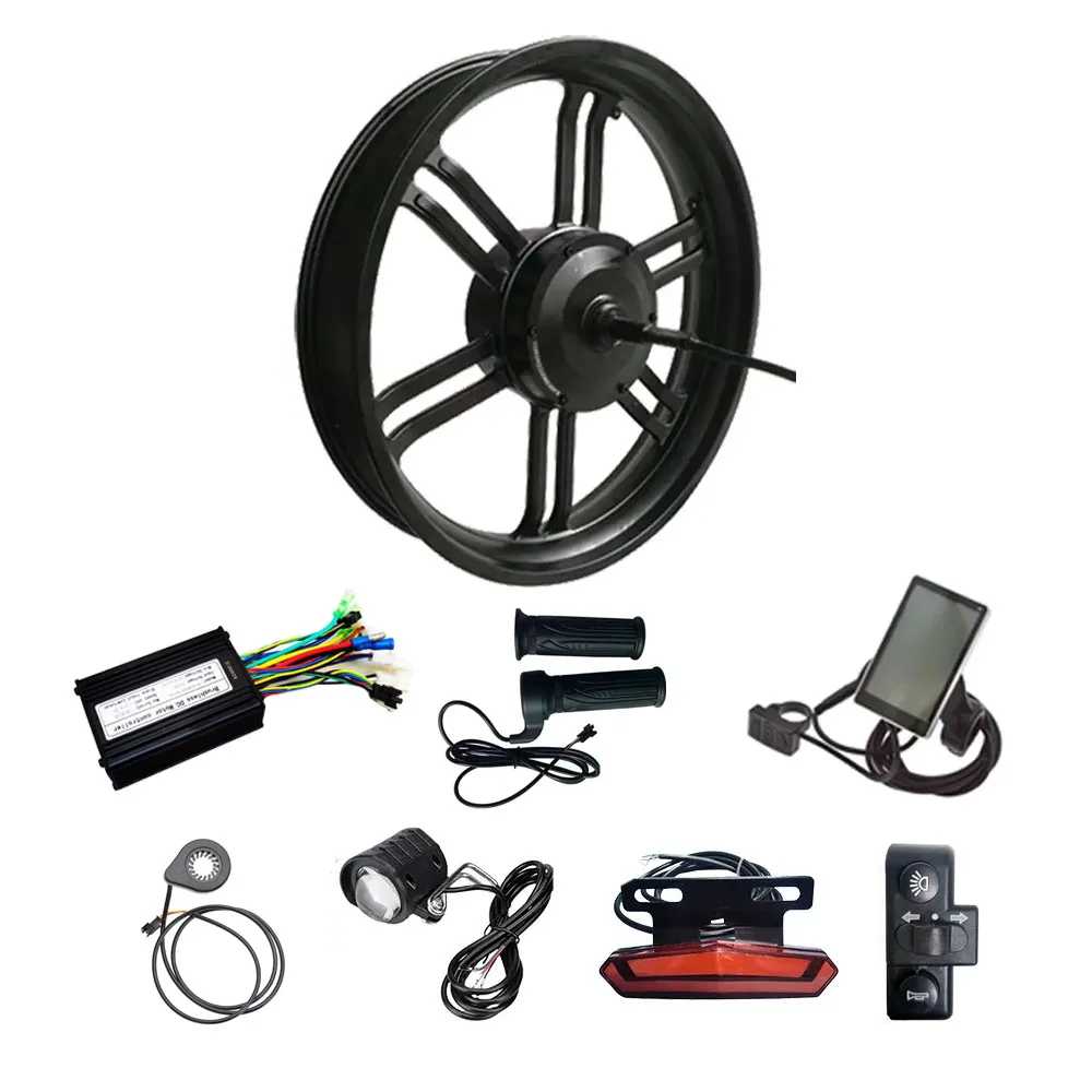 48V 52V 750W 20x4.0 Inch 20 Fat Tire Rear Hub Geared Motor Ebike Electric Bicycle Snowbike Conversion Kit