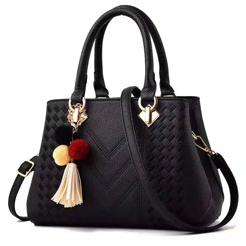

Women Fashion PU Top Handle Bag Shoulder Strap Ladies Handbag Purse, Customizable