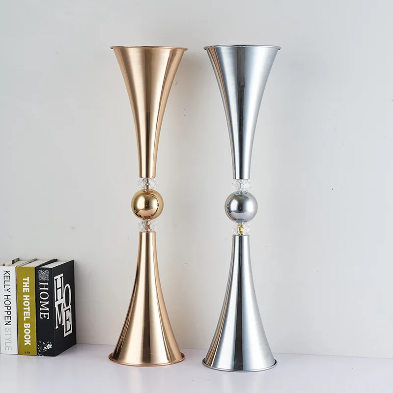 

Vases Metal Candle Holders Candlesticks Wedding Centerpieces Event Flower Road Lead Home Decoration