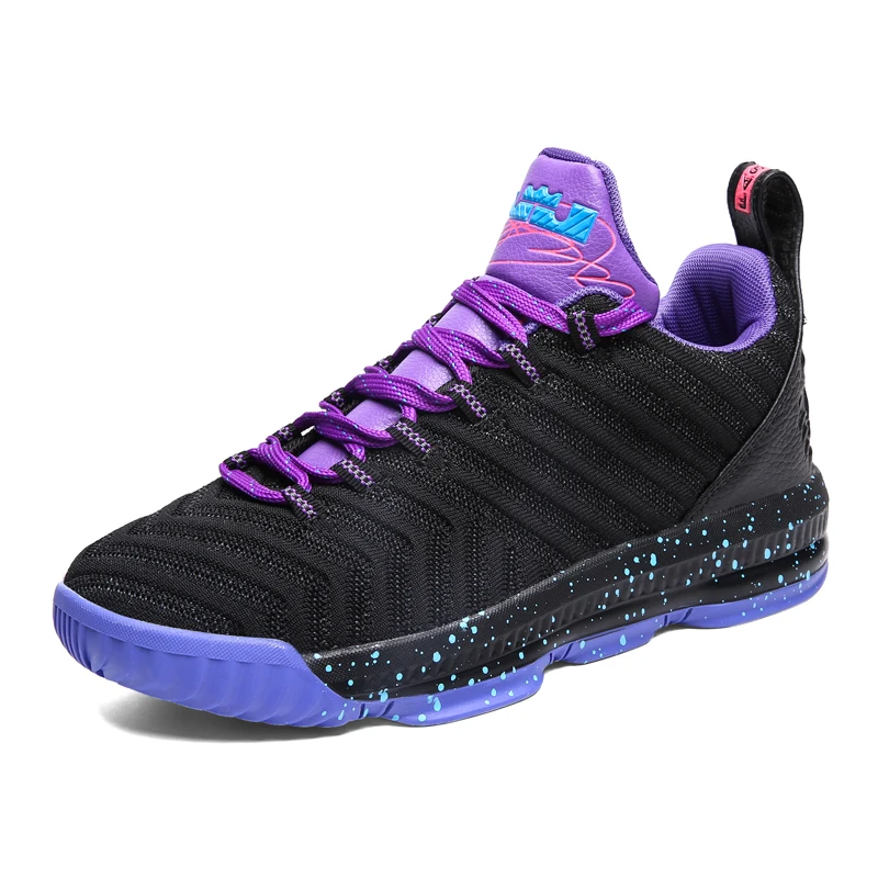 

Hot Selling Men's Anti-skid and Wear-resistant Sports Shoes Basketball Shoes, Black