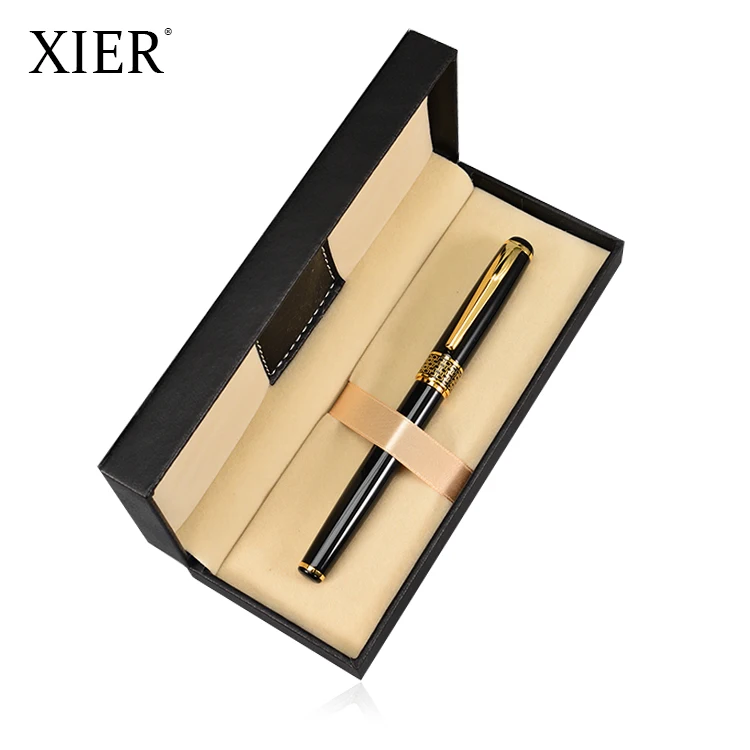 
Exclusive new high grade business pen with gift box promotional metal roller pen with case pluma con estuche 