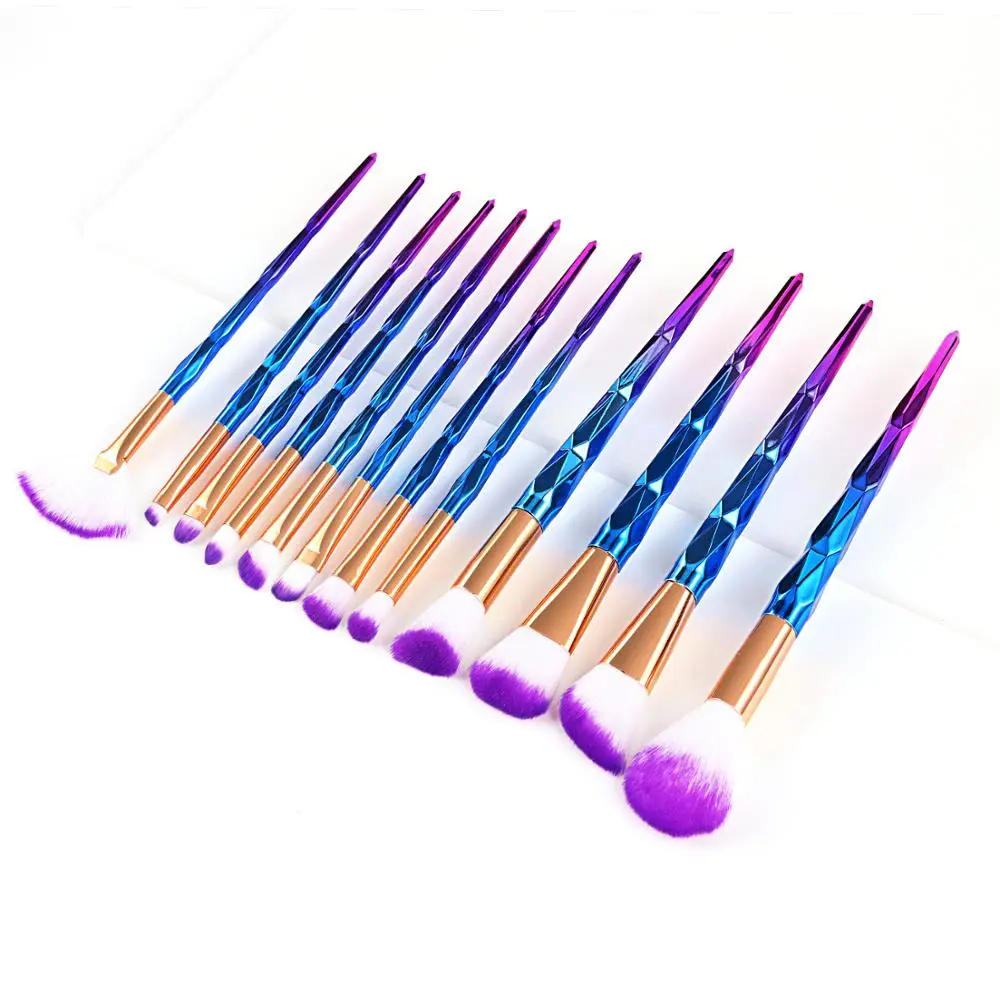 

2021 12pcs makeup brushes set Synthetic Hair Makeup Brushes Private Label set