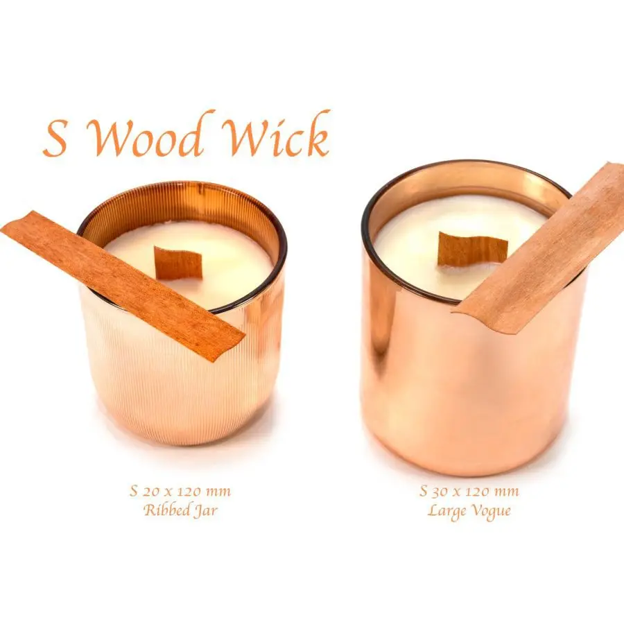 S Shape Ecofriendly Wooden Wicks For Aroma Candle Making Natural