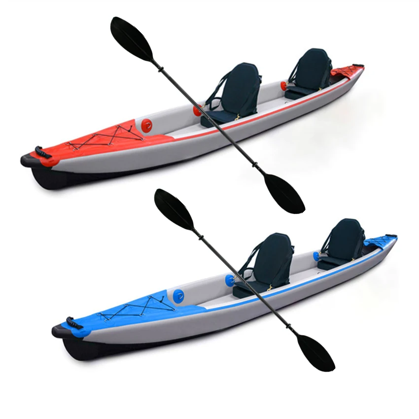 

3D Max 2021cheap 2 person inflatable fishing rowing boat air Fishing plastic ocean speed canoe/kayak for sale