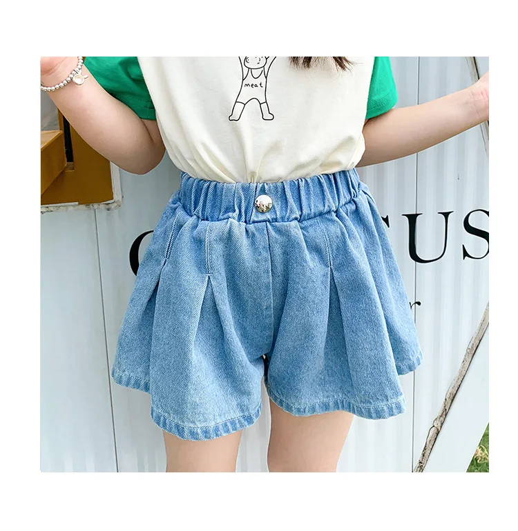 

Popular children short pants summer boy's and girls' denim shorts