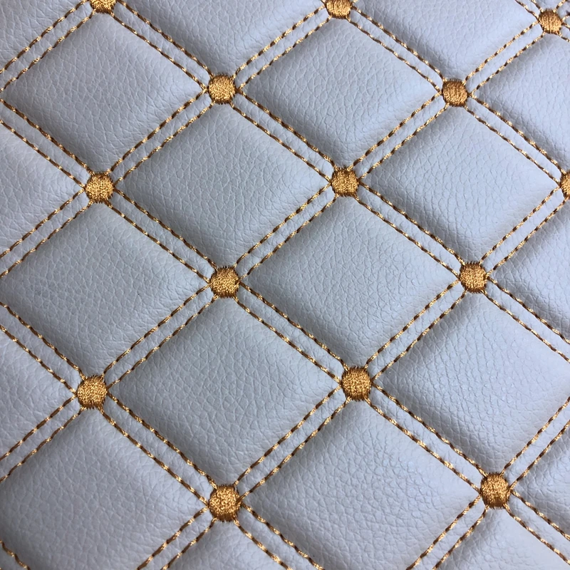 Guangzhou Furniture PVC Leather for Car Seat and Sofa Cover Making with Stitch Upholstery Fabric