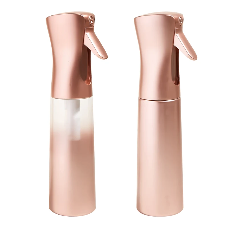 

Hairdressing rose gold spray bottle 300ml hand pressure dispensing bottle household watering can high pressure continuous spray