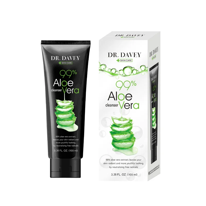 

DR.DAVEY 99% Aloe Vera cleanser face wash Foam Facial Cleanser whitening skin Moisturizing Firming oil control