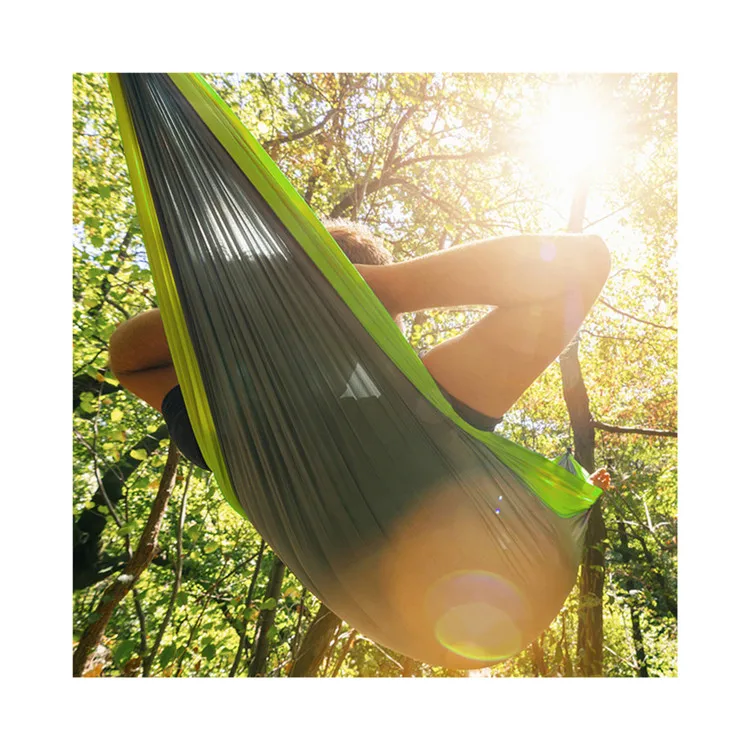 

Outdoor Camping Gear Portable Double Single Lightweight Parachute Robust Hammock