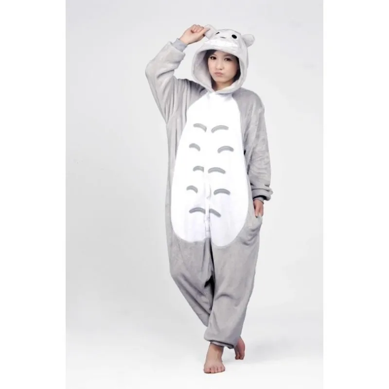 Pijamas de unicornio de animales para adultos, ropa de dormir de invierno,  Kigurumi, Panda, conejo, Lobo, Onesies, disfraces de Anime, Mono -  AliExpress