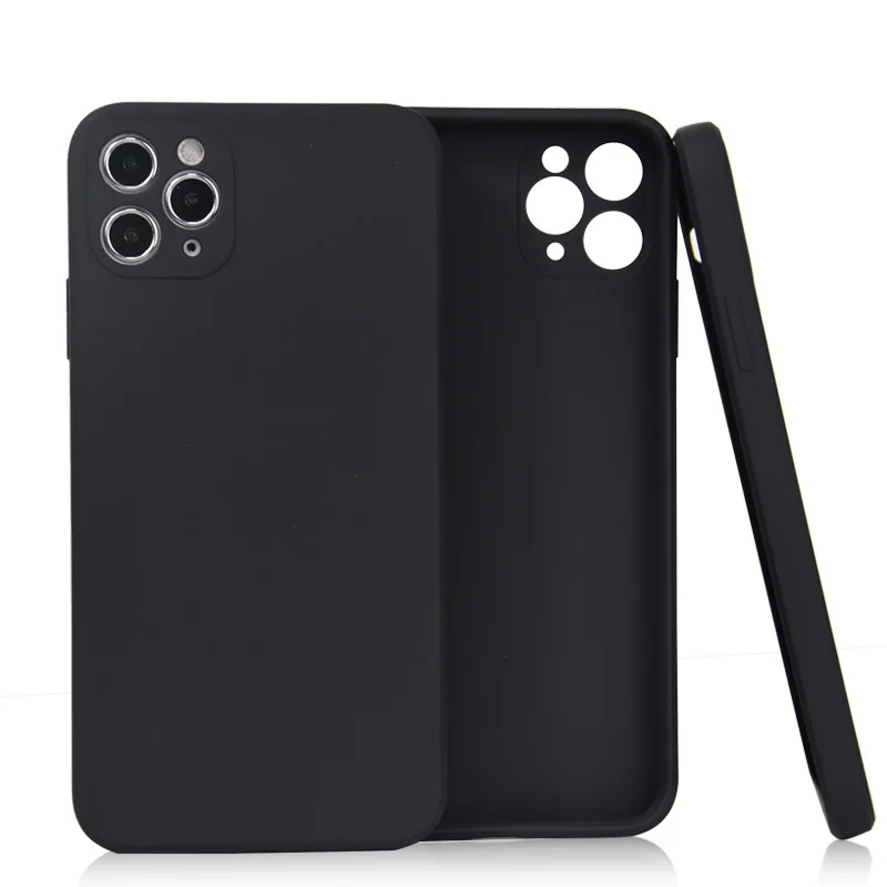 

Hot Sale Candy Color Matte Straight Edge Soft TPU Cell Phone Case Back Cover For iPhone 12 11 Pro Max Xs Xr Xs Max 7 8 Plus, Multi colors