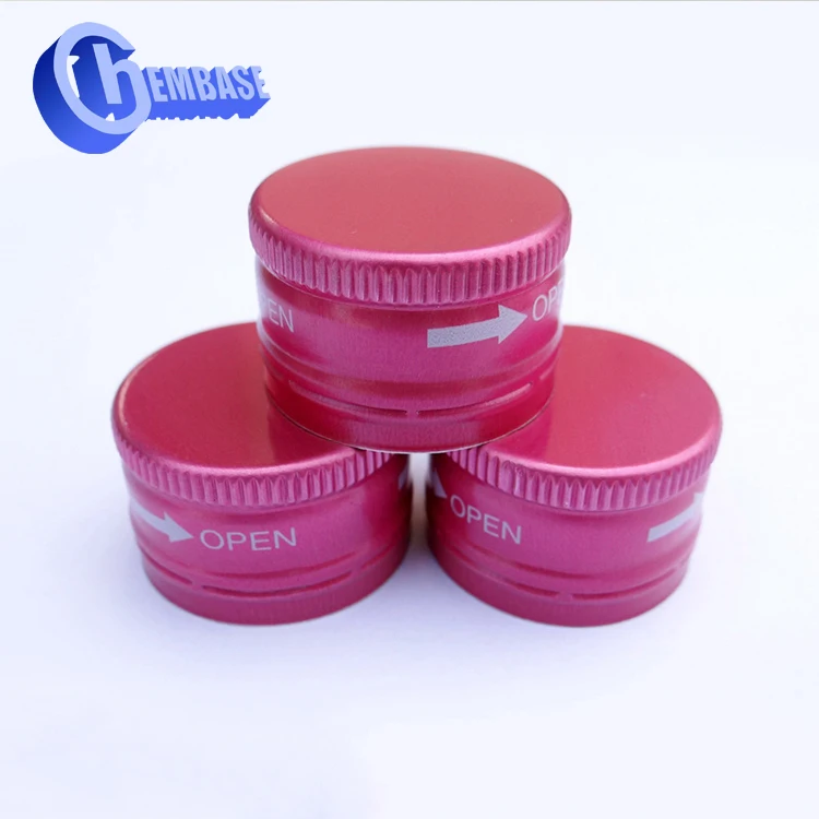
28mm aluminium screw bottle cap for wine 