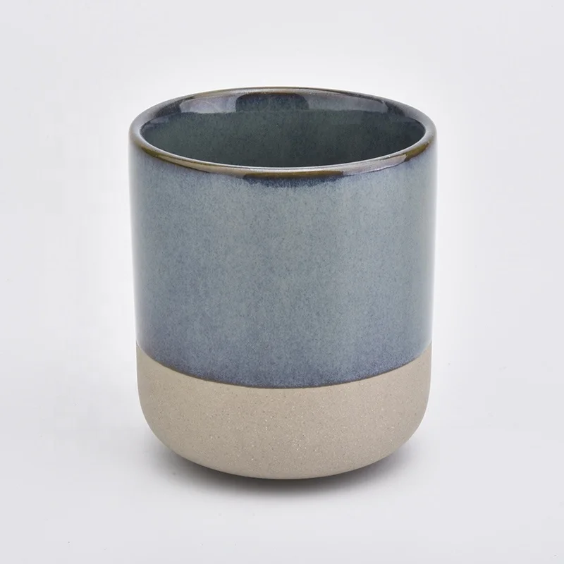 400ml Popular Round Bottom Shaped Ceramic Candle Jar