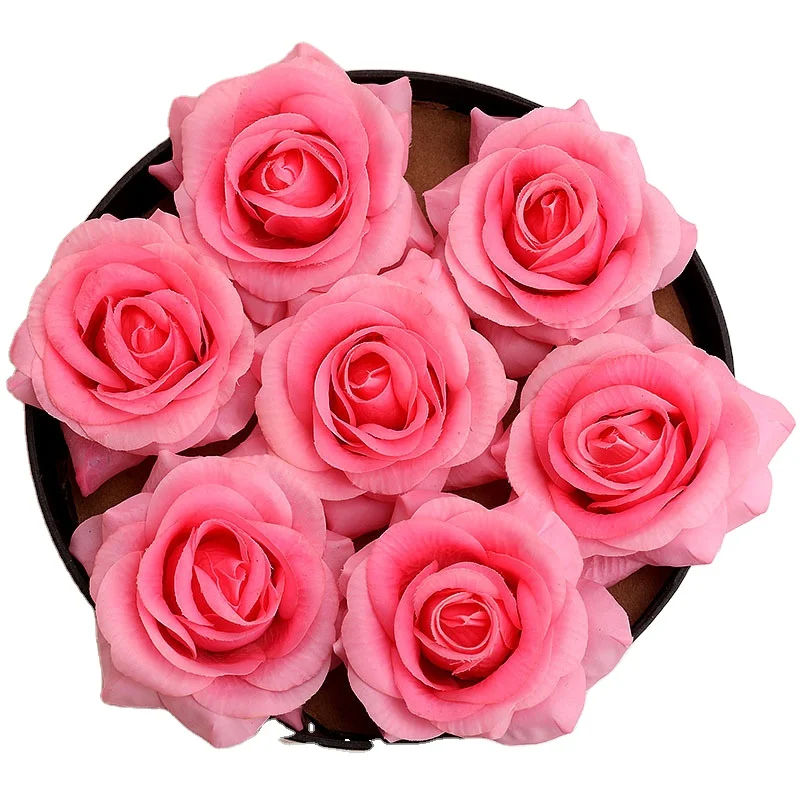 mini artificial real touch rose head wedding table decoration bridal flowers banquet home decor
