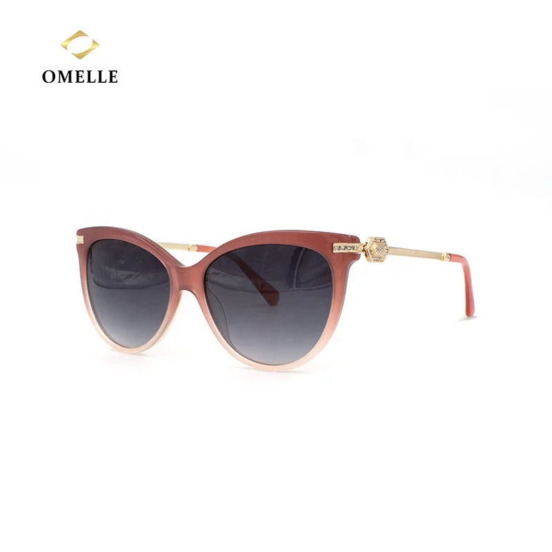 

OMELLE RTS Red Modern Beach Sunglasses Designer Inspired Sun Glasses Eyeglasses with Rhinestone