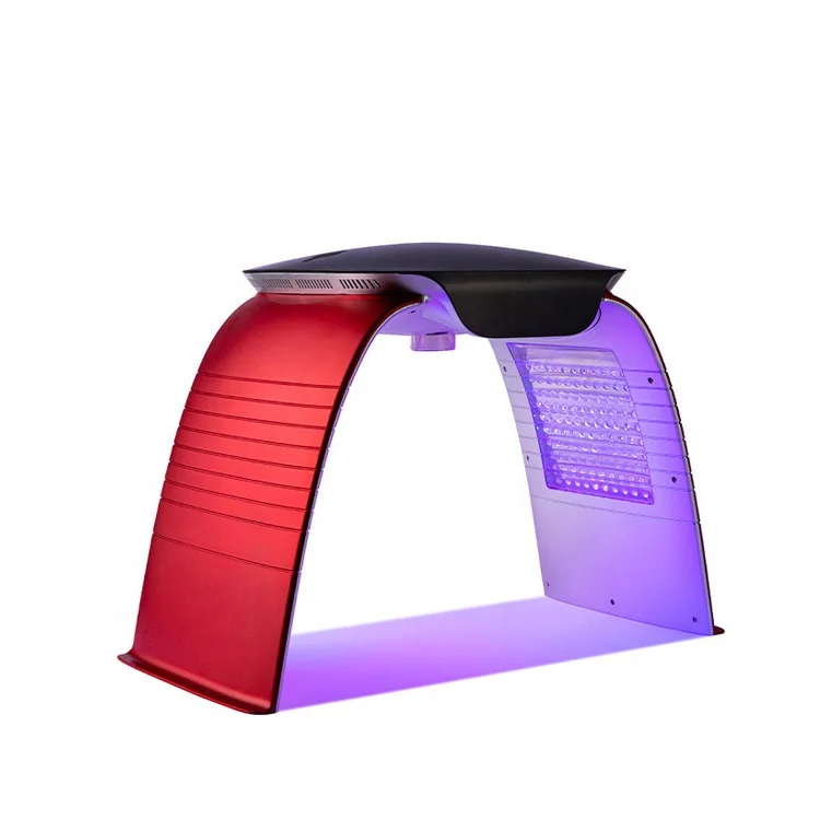 

Phototherapy LED Infrared Light Therapy Beauty Machine 7 colors PDT for face led light, Red case