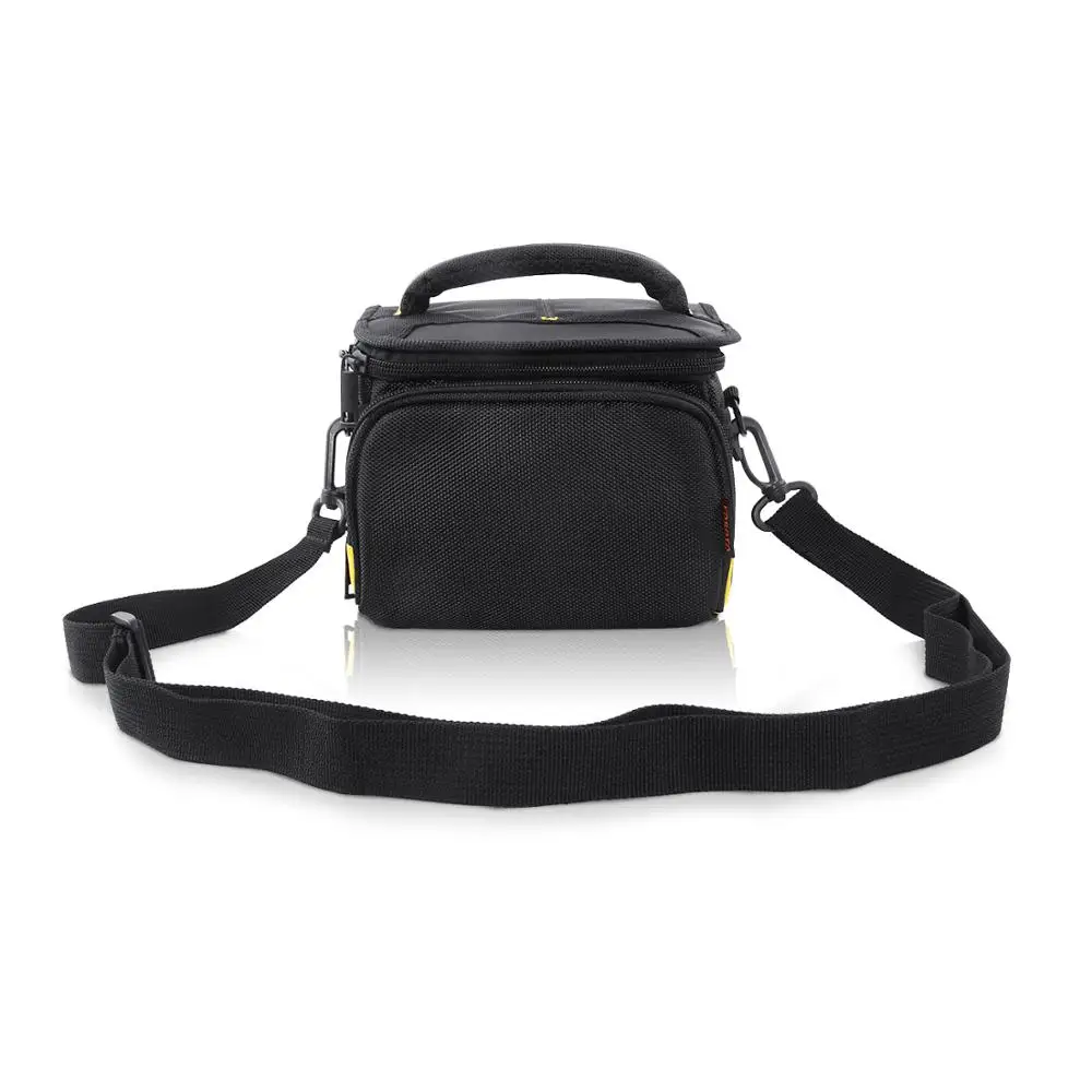 

FOSOTO DSLR Shoulder Bags Digital Video Photo Camera Travel Case Bag with Waterproof Rain Cover for Canon Nikon SLR D3400 D3100, Black