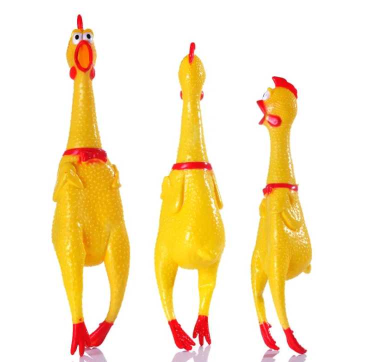 

Dog Toy Squeaky Chicken S/M/L Three Size Screaming Chicken Sound Toy Pet Chew Toy