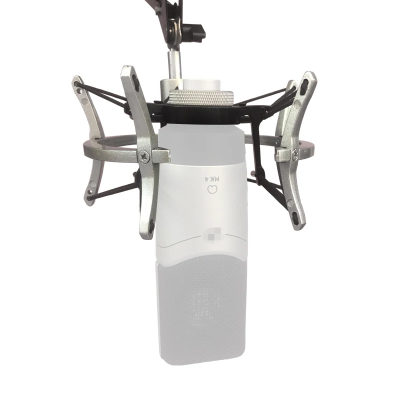 

Metal Spider Shockmount for C01 C01U Pro C03 CL7 MK4 MK8 TLM102 TLM103 TLM107 Microphone Holder Stand, Silver, black