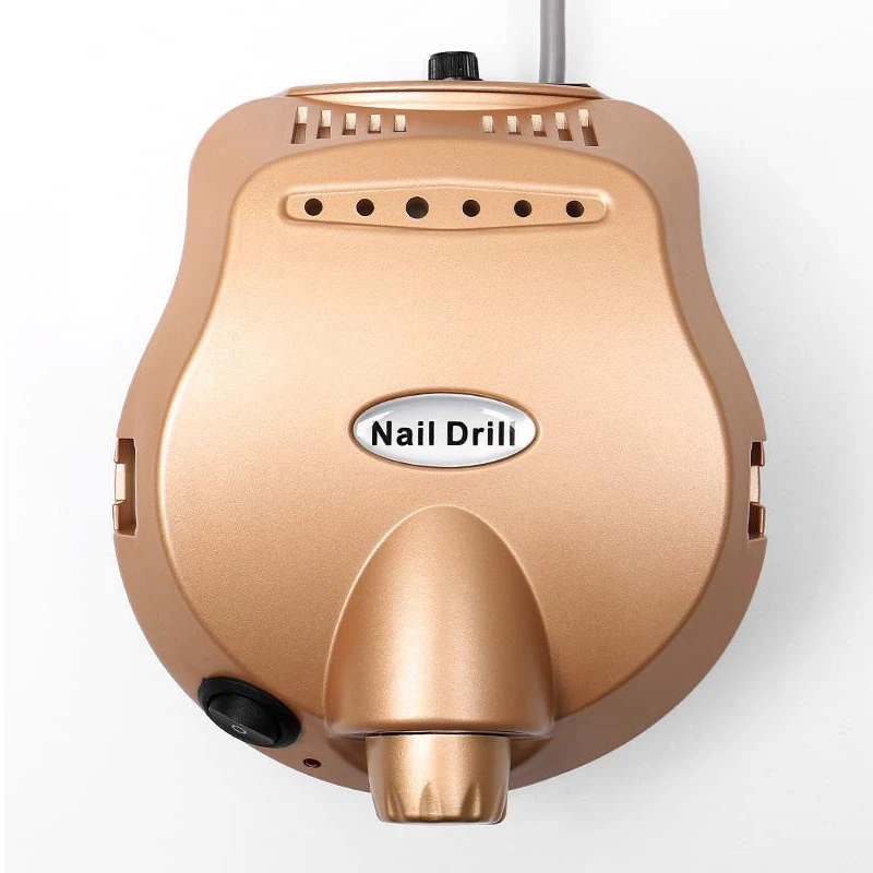 

Amovol Nail Drill Machine, Portable 35000 RPM Brushless Manicure Rechargeable Electric Nail Drill//, Black, white, pink, gold