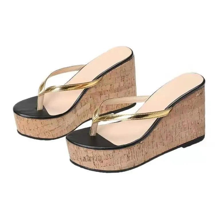 

Special Rubber Gold Color Flat Disposable Ladies High Heel Sandals With Heels 2021, Customized color