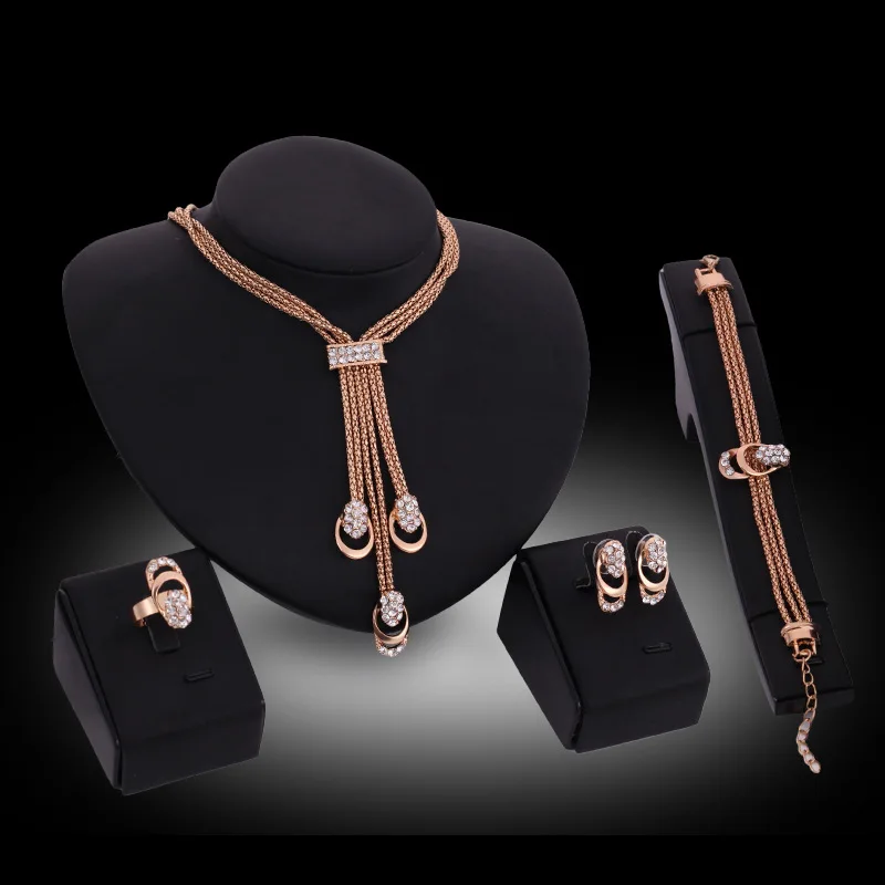 

Wholesale Dubai Jewelry Sets Gold Plated Bridal Jewelry Set Indian Earrings