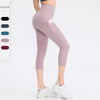 

BBYD0001 High Waist Cropped pants with pocket