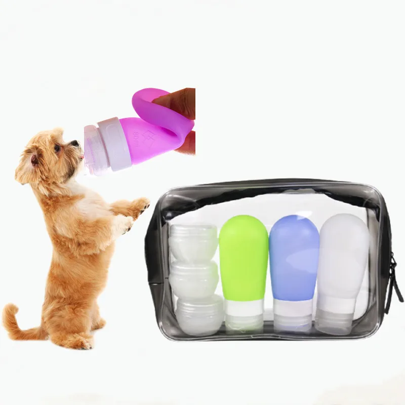 

Amazon top seller mini refillable travel bottles pet travel & outdoors tsa approved silicone travel bottle set, Blue,clear,lime,orange,pink,purple,yellow