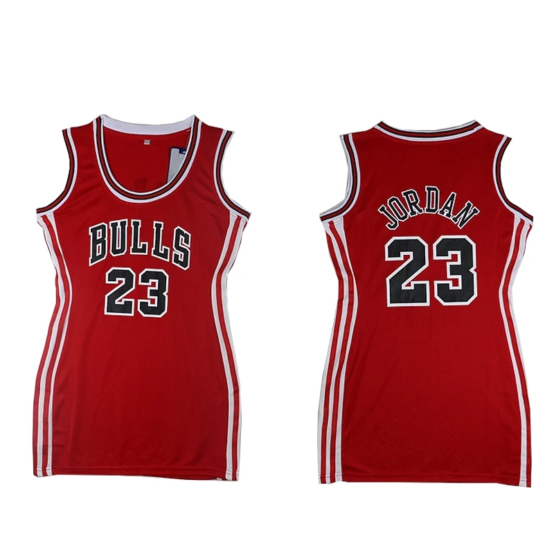 Bulls Custom Women's Jersey Plus Size Jersey Dress Women's Slimming ...