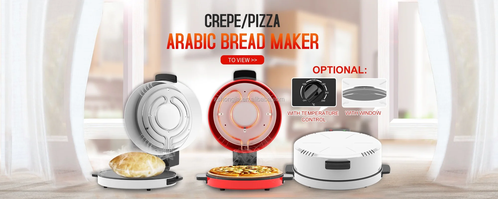 2021 New Arrivals Kitchen Arabic Bread Maker HJ-40ATD Pita Bread