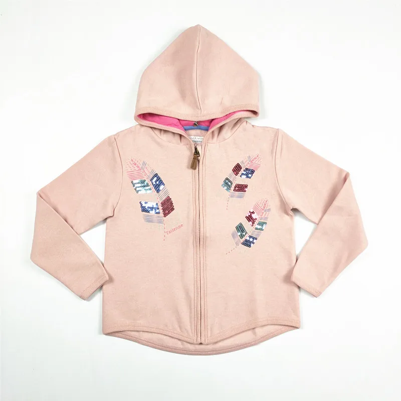 

Children's wear Children's hoodie pink color custom design for children sports hoodies girls pullover