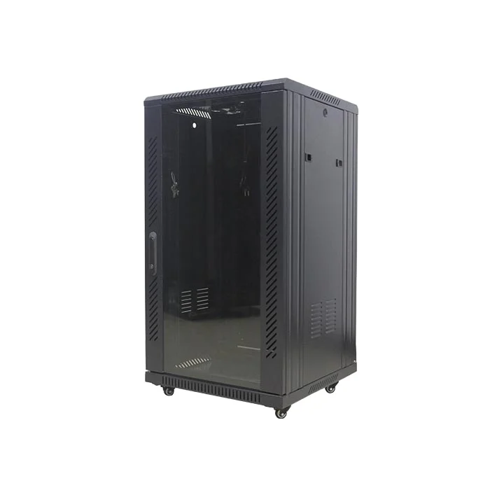 

19 Inch Network Cabinet 22U/27U/32U/37U/42U/47U Data Center Server Cabinet Rack, Black / grey