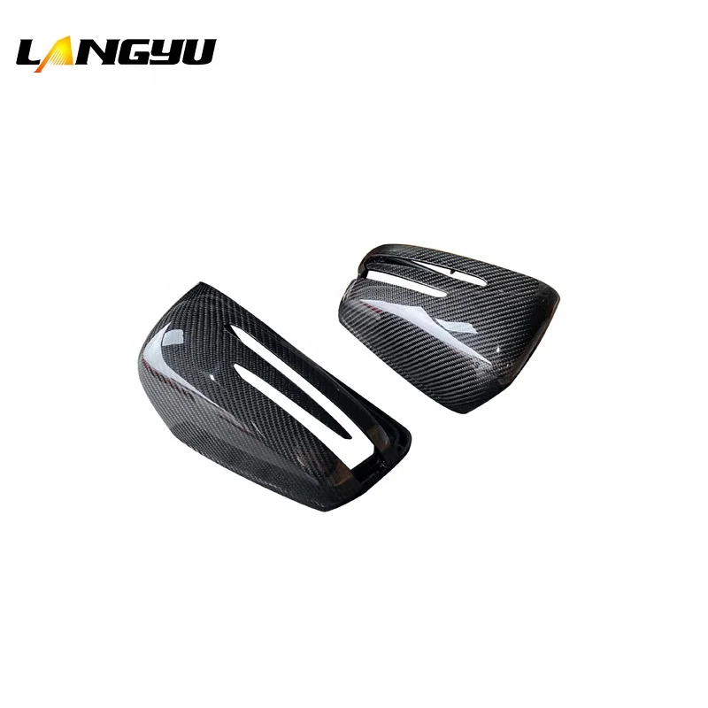 

For 07-14 Car Exterior Parts Carbon Fiber Real C63 W204 Mirror Covers 2door 4door