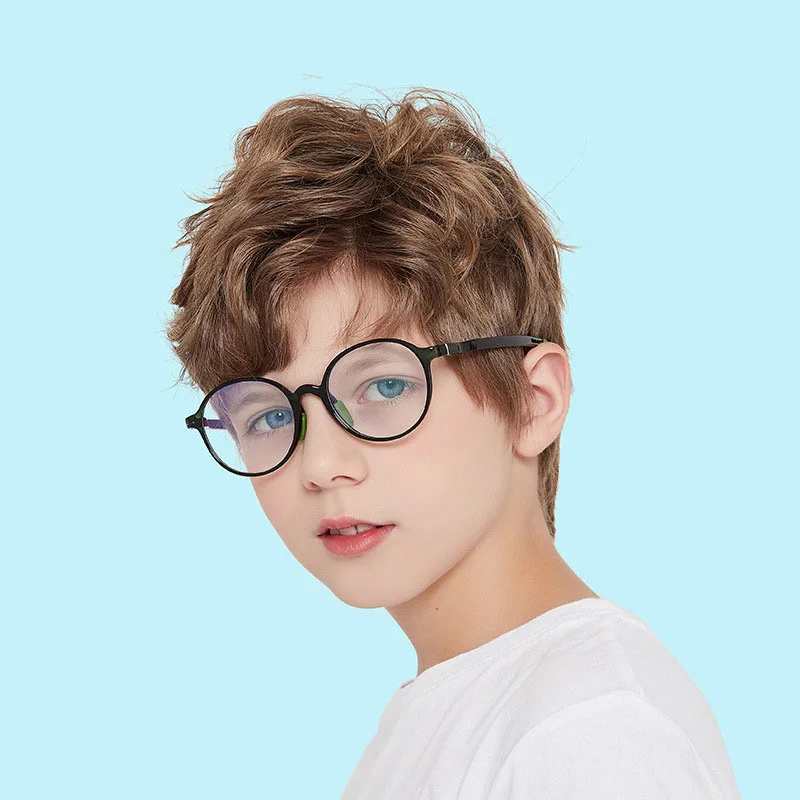 

New type of children's anti-blue glasses prevent light lens with adjustable anti-slip foot cover for kids, Any color available