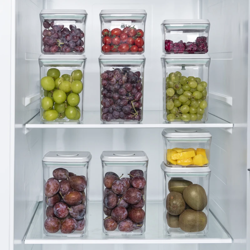 LFGB Approved Kitchen Storage Organizer Various Styles Plastic Food Storage Container Food Grade BPA Free Storage Boxes & Bins