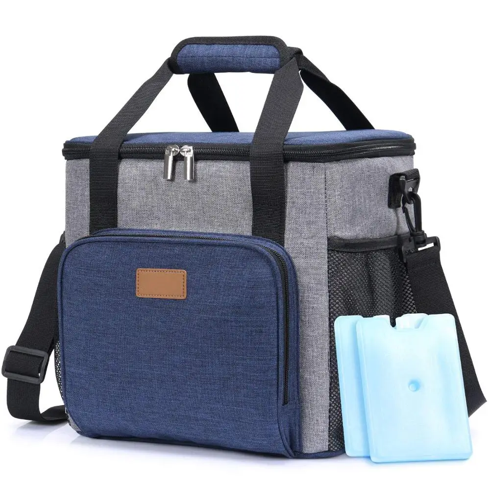 

24 Cans Insulated Cooler Insulated Cooler Bag Soft Cooling Box for Men Adults, Large Lunch Box Bag for School And Work