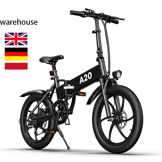 

US UK EU INA Warehouse cheap ADO A20 off road mountain long range hidden battery e bike city 36v 10Ah folding electric bicycle