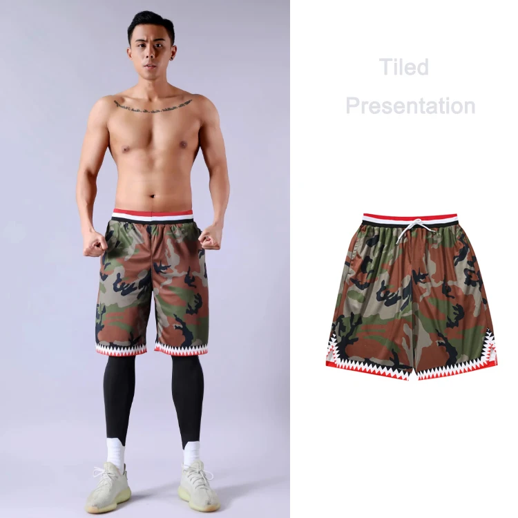 

Design your own custom basketball shorts with digital print mens wear fashion long basketball shorts, Different color is available
