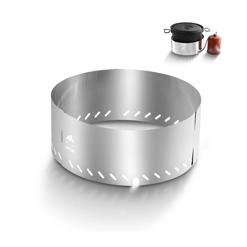

50G Outdoor Camping Cooker Gas Stove Foldable stainless steel proof Windshield Screen Ultralight Windscreen Windscreen
