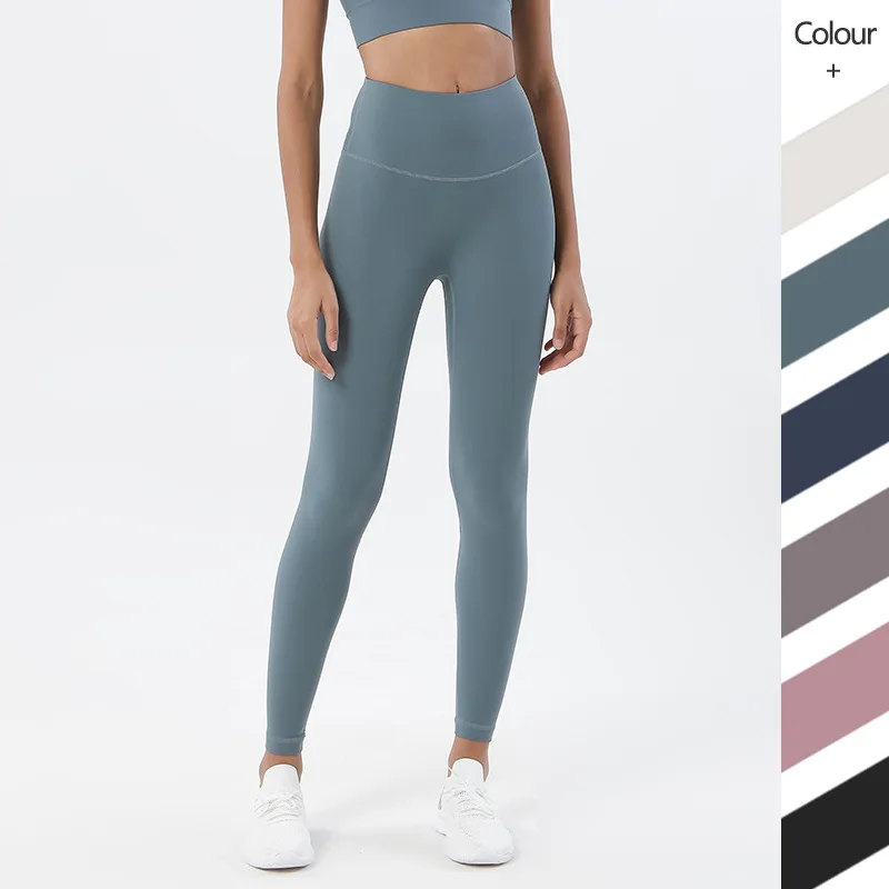

2021 Autumn New Design High Waist Female Yoga Leggings Soft And Stretchy Sports Pants Running Wear Outside Sportswear