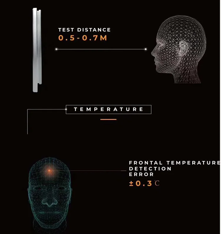 Thermal Imaging Face Recognition Temperature Scanner Measurement Human Body Temperature Measuring Machine