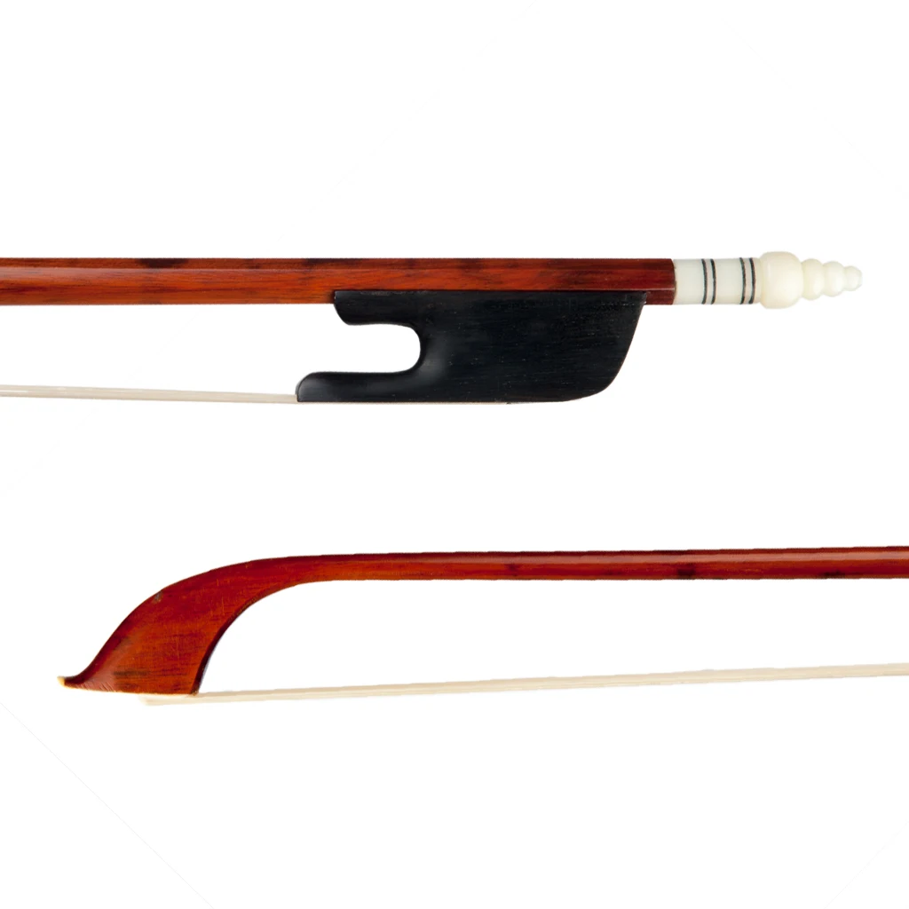 

NAOMI Professional Snakewood Treble Viola da Gamba Bow Violin Bow Baroque Style 4/4 Ebony Frog Bow, Natural